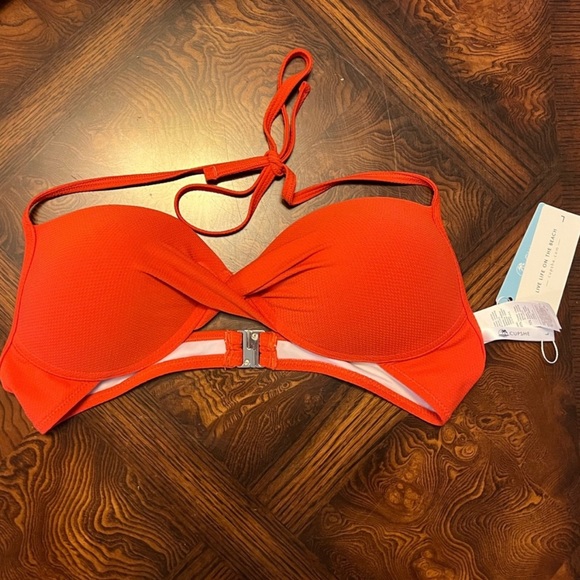 NWT Cupshe red orange bikini top - Picture 4 of 4